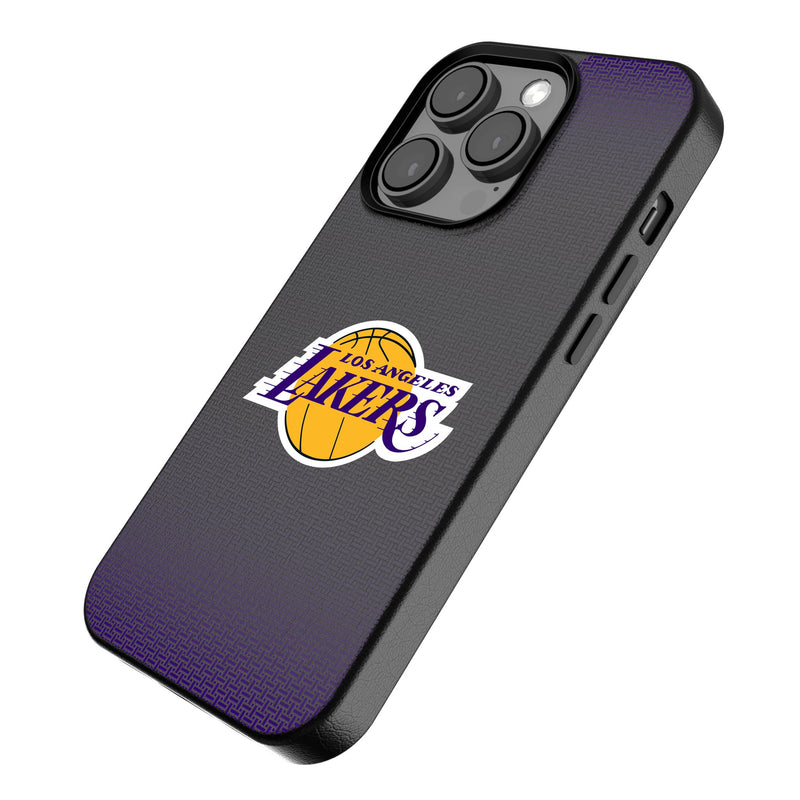 Los Angeles Lakers Linen iPhone MagSafe Compatible Phone Case for Apple iPhone Iso.Jpg