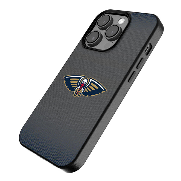 New Orleans Pelicans Linen iPhone MagSafe Compatible Phone Case for Apple iPhone Iso.Jpg
