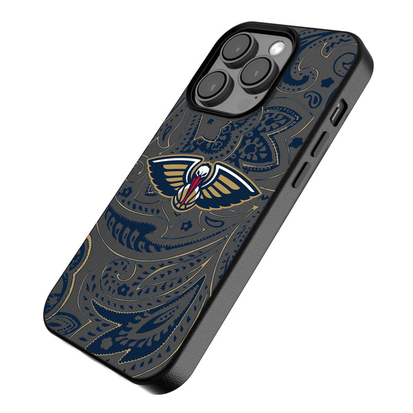 New Orleans Pelicans Paisley iPhone MagSafe Compatible Phone Case Iso.Jpg