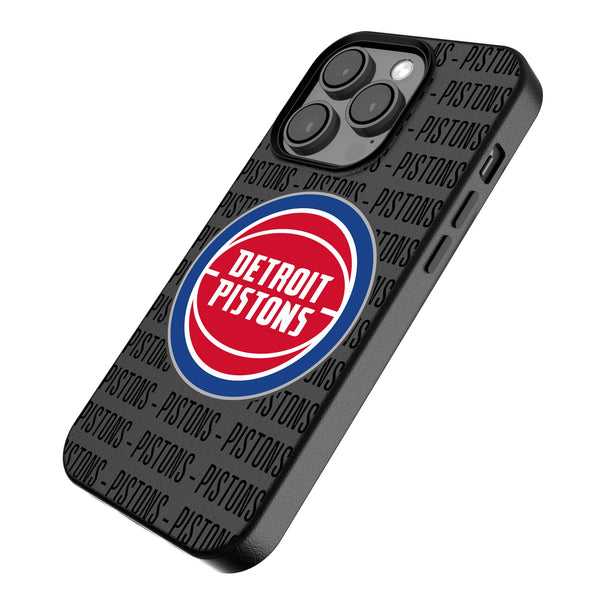 Detroit Pistons Text Backdrop iPhone MagSafe Compatible Phone Case for Apple iPhone Iso.Jpg