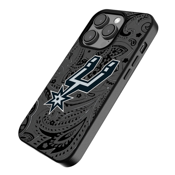 San Antonio Spurs Paisley iPhone MagSafe Compatible Phone Case Iso.Jpg