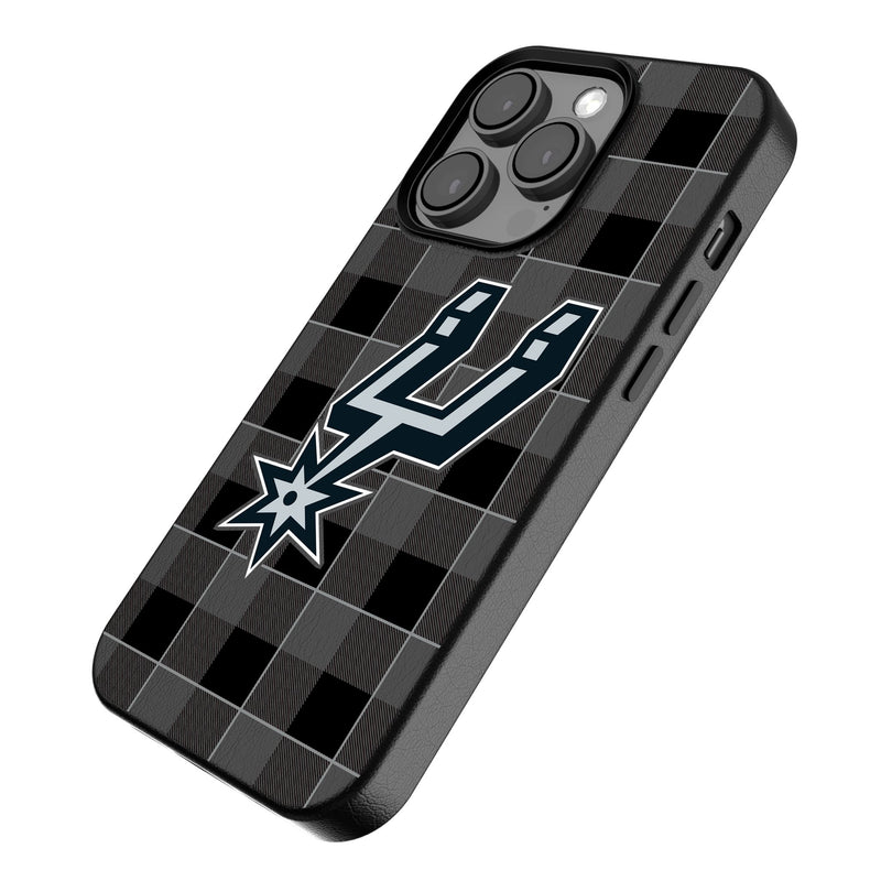 San Antonio Spurs Plaid iPhone MagSafe Compatible Phone Case Iso.Jpg