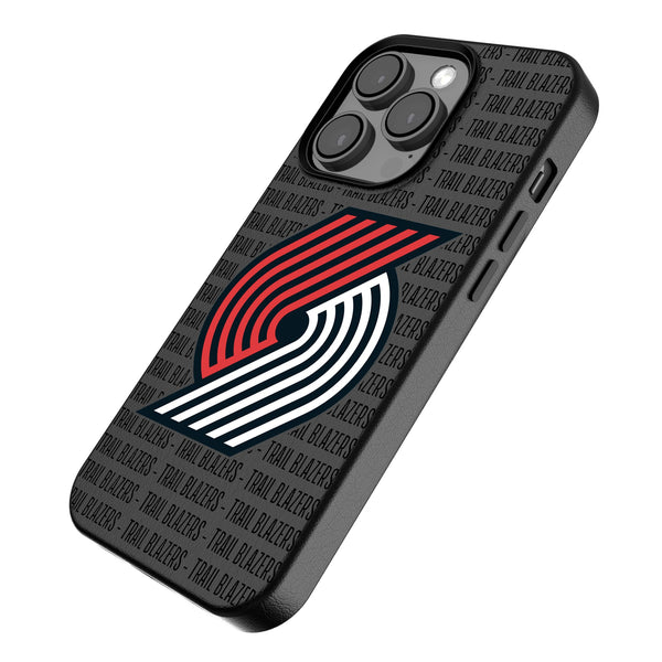 Portland Trail Blazers Text Backdrop iPhone MagSafe Compatible Phone Case for Apple iPhone Iso.Jpg