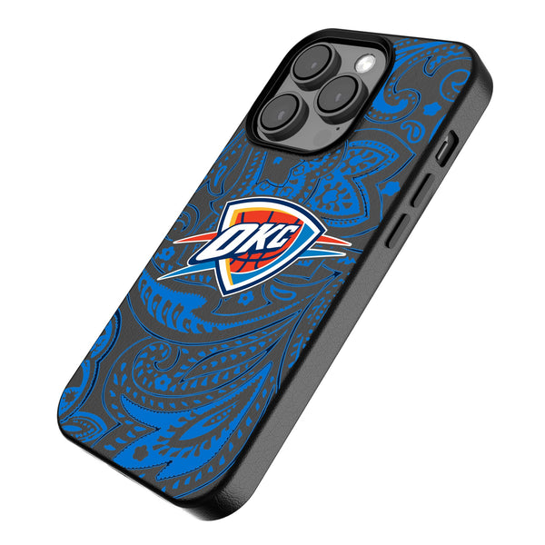 Oklahoma City Thunder Paisley iPhone MagSafe Compatible Phone Case Iso.Jpg