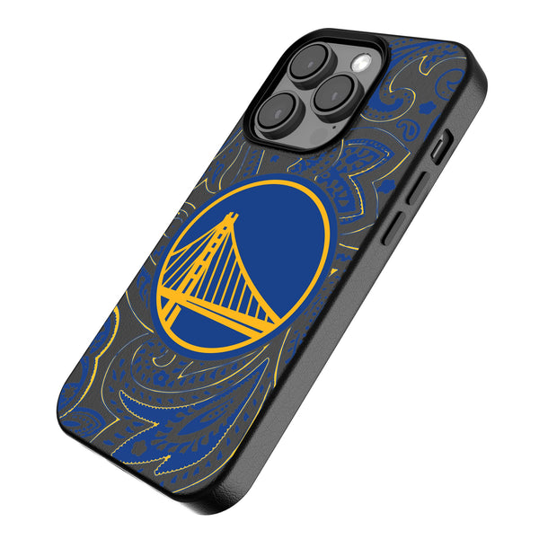 Golden State Warriors Paisley iPhone MagSafe Compatible Phone Case Iso.Jpg