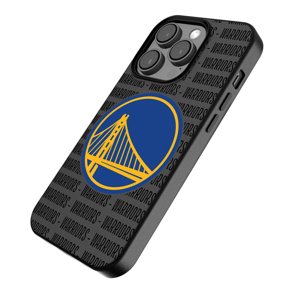 Golden State Warriors Text Backdrop iPhone MagSafe Compatible Phone Case for Apple iPhone Iso.Jpg