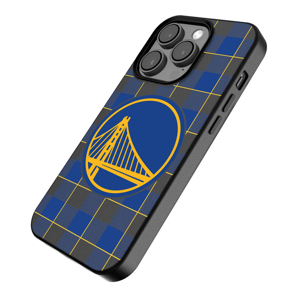 Golden State Warriors Plaid iPhone MagSafe Compatible Phone Case Iso.Jpg