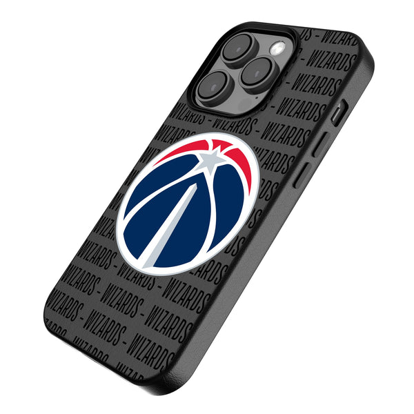 Washington Wizards Text Backdrop iPhone MagSafe Compatible Phone Case for Apple iPhone Iso.Jpg