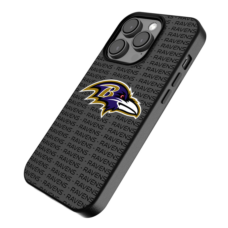 Baltimore Ravens Text Backdrop iPhone MagSafe Compatible Phone Case for Apple iPhone Iso.Jpg