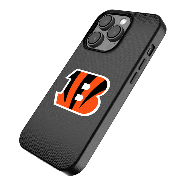 Cincinnati Bengals Linen iPhone MagSafe Compatible Phone Case for Apple iPhone Iso.Jpg