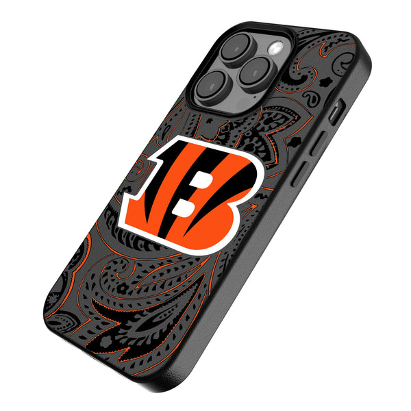 Cincinnati Bengals Paisley iPhone MagSafe Compatible Phone Case for Apple iPhone Iso.Jpg