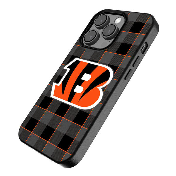 Cincinnati Bengals Plaid iPhone MagSafe Compatible Phone Case for Apple iPhone Iso.Jpg