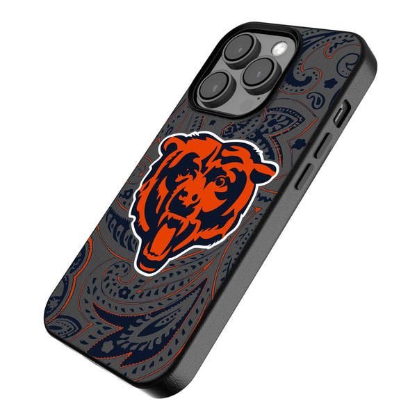 Chicago Bears Paisley iPhone MagSafe Compatible Phone Case for Apple iPhone Iso.Jpg
