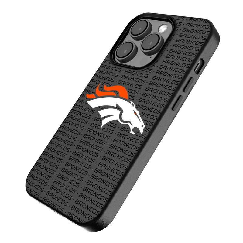 Denver Broncos Text Backdrop iPhone MagSafe Compatible Phone Case for Apple iPhone Iso.Jpg