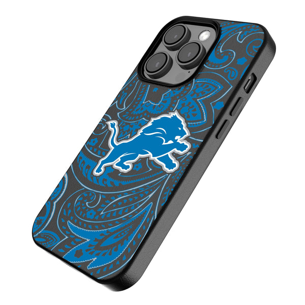 Detroit Lions Paisley iPhone MagSafe Compatible Phone Case for Apple iPhone Iso.Jpg