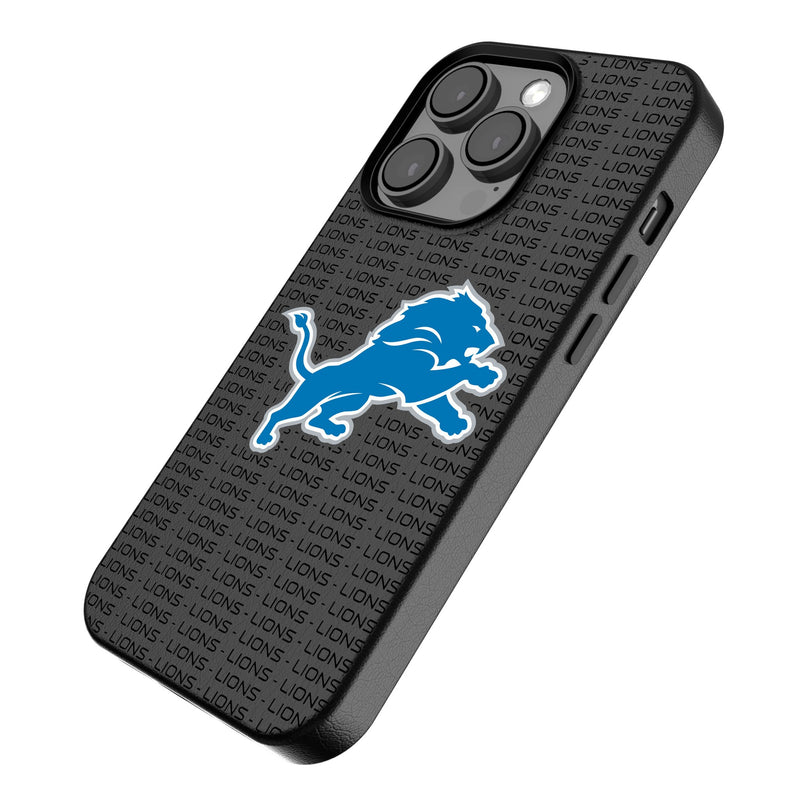 Detroit Lions Text Backdrop iPhone MagSafe Compatible Phone Case for Apple iPhone Iso.Jpg