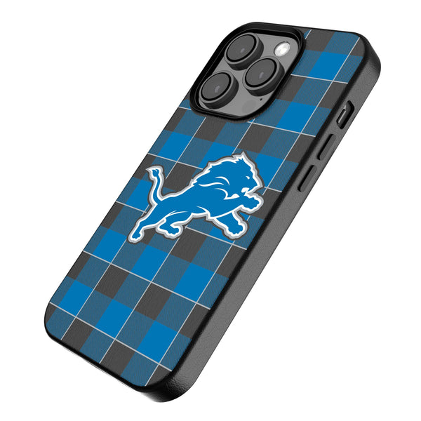 Detroit Lions Plaid iPhone MagSafe Compatible Phone Case for Apple iPhone Iso.Jpg