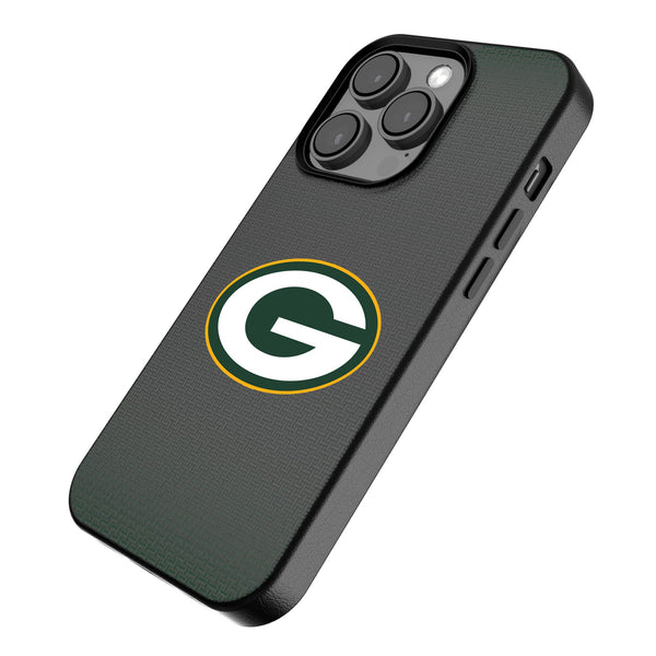 Green Bay Packers Linen iPhone MagSafe Compatible Phone Case for Apple iPhone Iso.Jpg