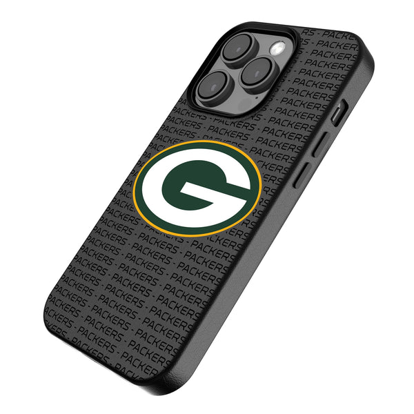 Green Bay Packers Text Backdrop iPhone MagSafe Compatible Phone Case for Apple iPhone Iso.Jpg
