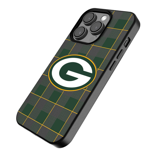 Green Bay Packers Plaid iPhone MagSafe Compatible Phone Case for Apple iPhone Iso.Jpg