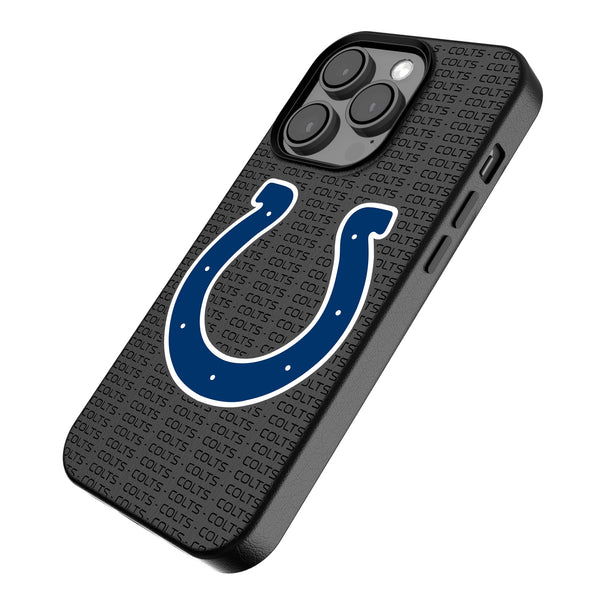 Indianapolis Colts Text Backdrop iPhone MagSafe Compatible Phone Case for Apple iPhone Iso.Jpg