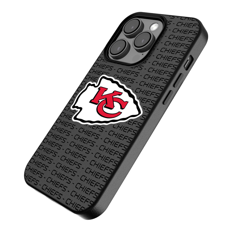 Kansas City Chiefs Text Backdrop iPhone MagSafe Compatible Phone Case for Apple iPhone Iso.Jpg