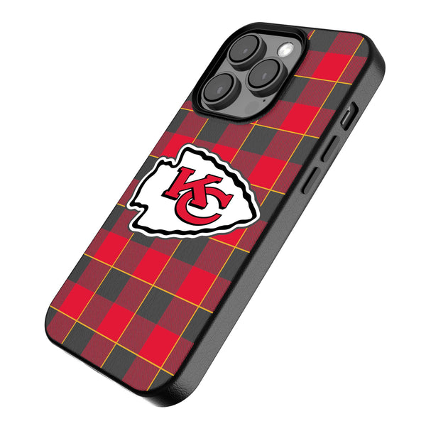 Kansas City Chiefs Plaid iPhone MagSafe Compatible Phone Case for Apple iPhone Iso.Jpg
