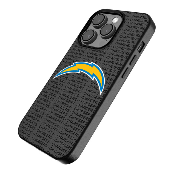 Los Angeles Chargers Text Backdrop iPhone MagSafe Compatible Phone Case for Apple iPhone Iso.Jpg