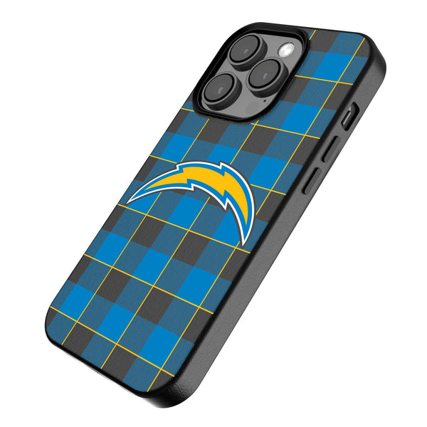 Los Angeles Chargers Plaid iPhone MagSafe Compatible Phone Case for Apple iPhone Iso.Jpg
