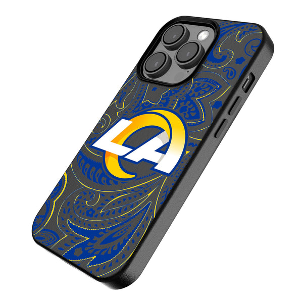 Los Angeles Rams Paisley iPhone MagSafe Compatible Phone Case for Apple iPhone Iso.Jpg