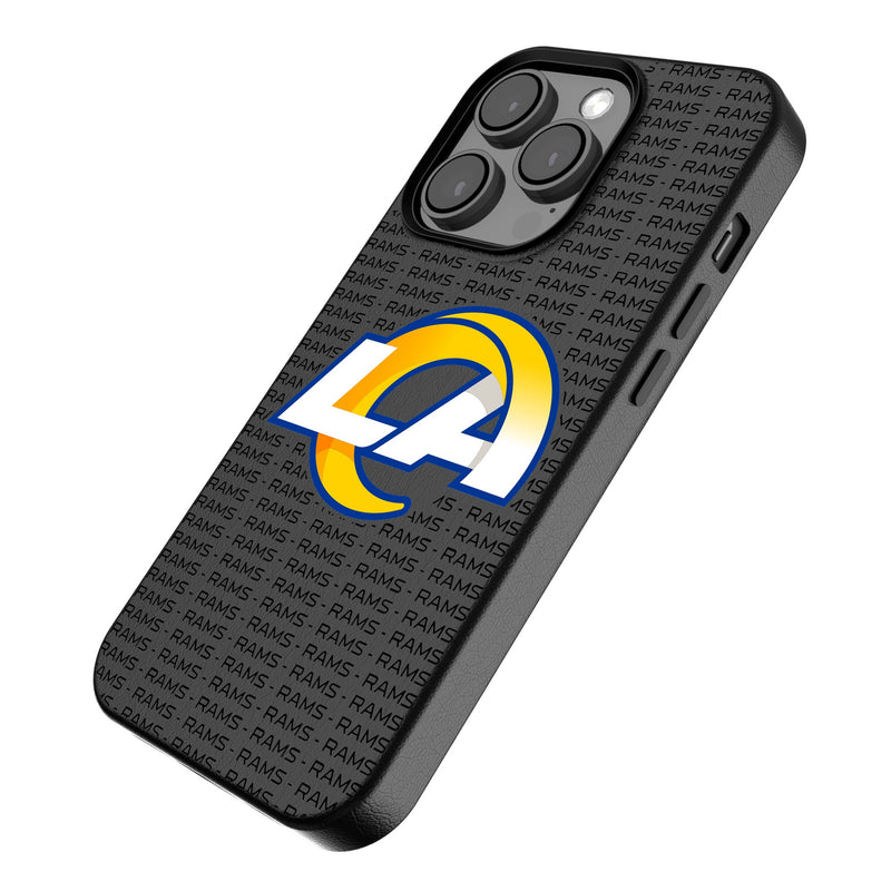Los Angeles Rams Text Backdrop iPhone MagSafe Compatible Phone Case for Apple iPhone Iso.Jpg