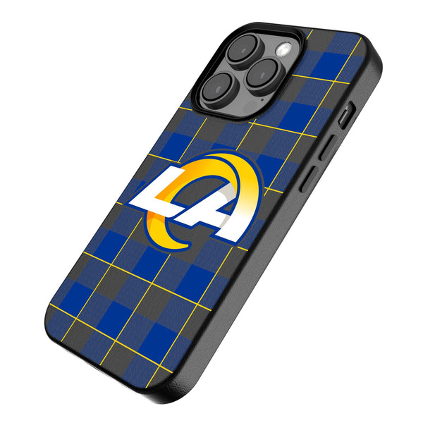 Los Angeles Rams Plaid iPhone MagSafe Compatible Phone Case for Apple iPhone Iso.Jpg
