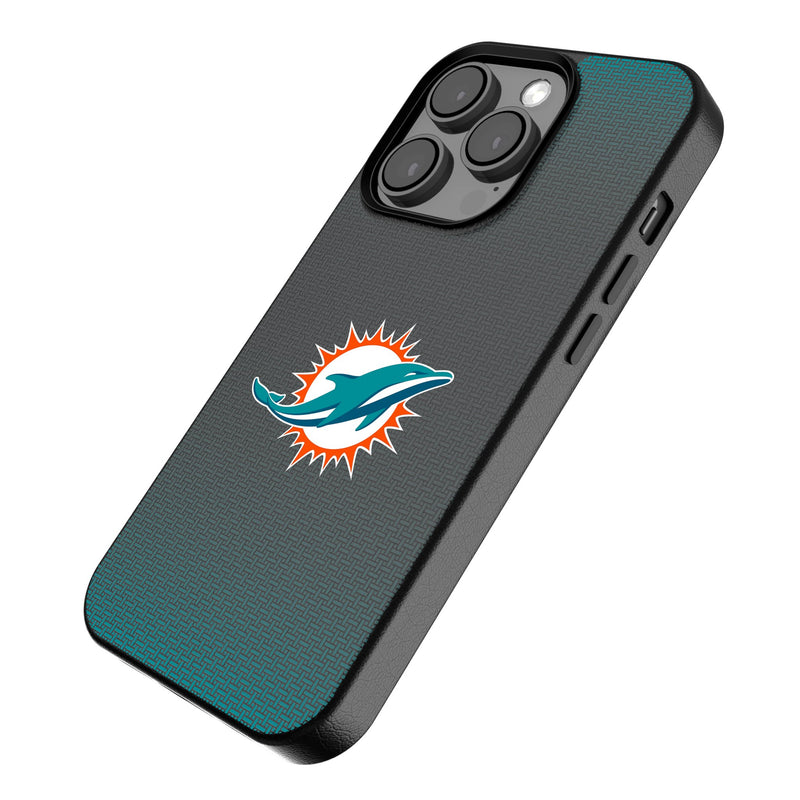 Miami Dolphins Linen iPhone MagSafe Compatible Phone Case for Apple iPhone Iso.Jpg