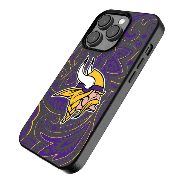 Minnesota Vikings Paisley iPhone MagSafe Compatible Phone Case for Apple iPhone Iso.Jpg
