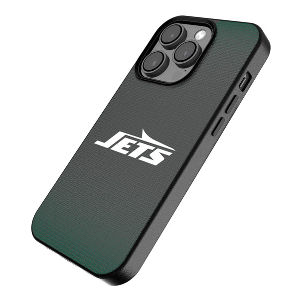 New York Jets Linen iPhone MagSafe Compatible Phone Case for Apple iPhone Iso.Jpg
