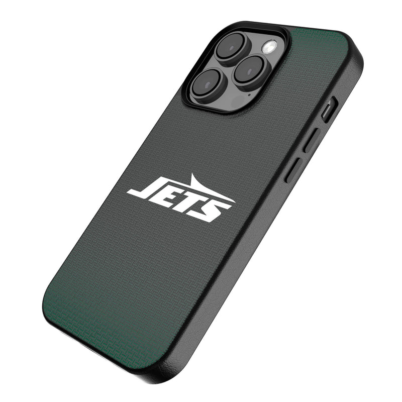 New York Jets Linen iPhone MagSafe Compatible Phone Case for Apple iPhone Iso.Jpg