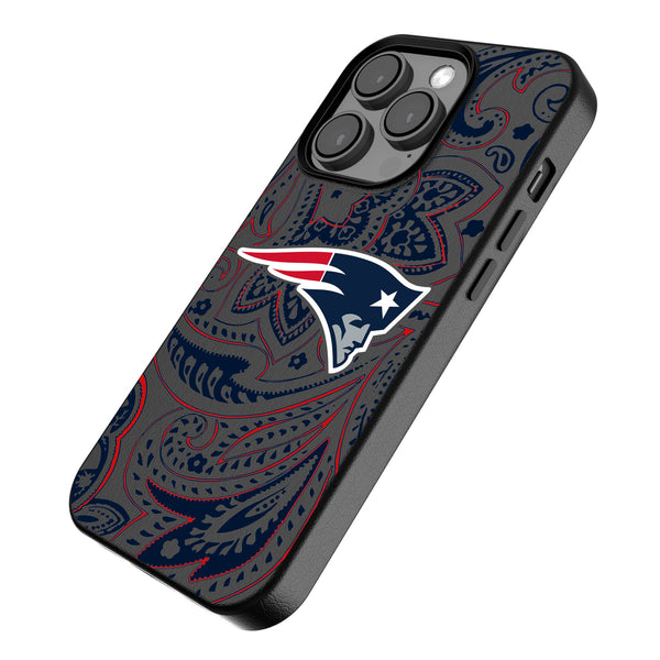New England Patriots Paisley iPhone MagSafe Compatible Phone Case for Apple iPhone Iso.Jpg