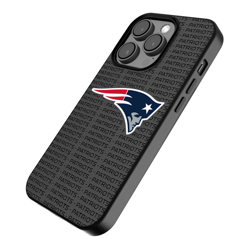 New England Patriots Text Backdrop iPhone MagSafe Compatible Phone Case for Apple iPhone Iso.Jpg