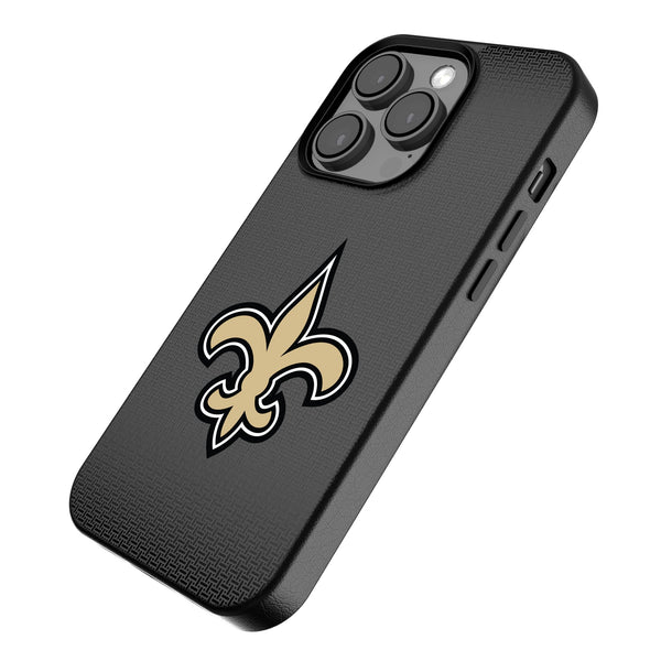 New Orleans Saints Linen iPhone MagSafe Compatible Phone Case for Apple iPhone Iso.Jpg