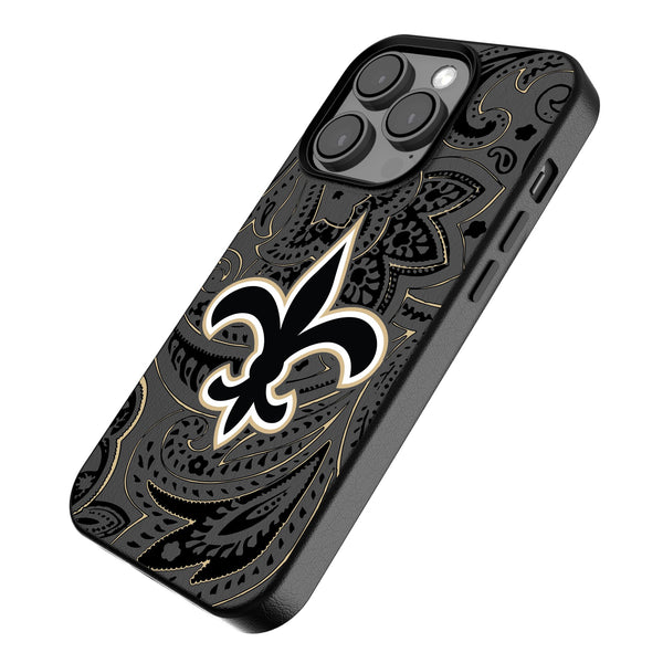 New Orleans Saints Paisley iPhone MagSafe Compatible Phone Case for Apple iPhone Iso.Jpg