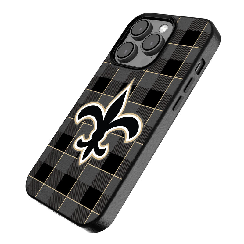 New Orleans Saints Plaid iPhone MagSafe Compatible Phone Case for Apple iPhone Iso.Jpg