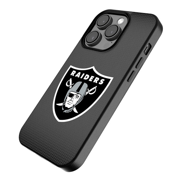 Las Vegas Raiders Linen iPhone MagSafe Compatible Phone Case for Apple iPhone Iso.Jpg