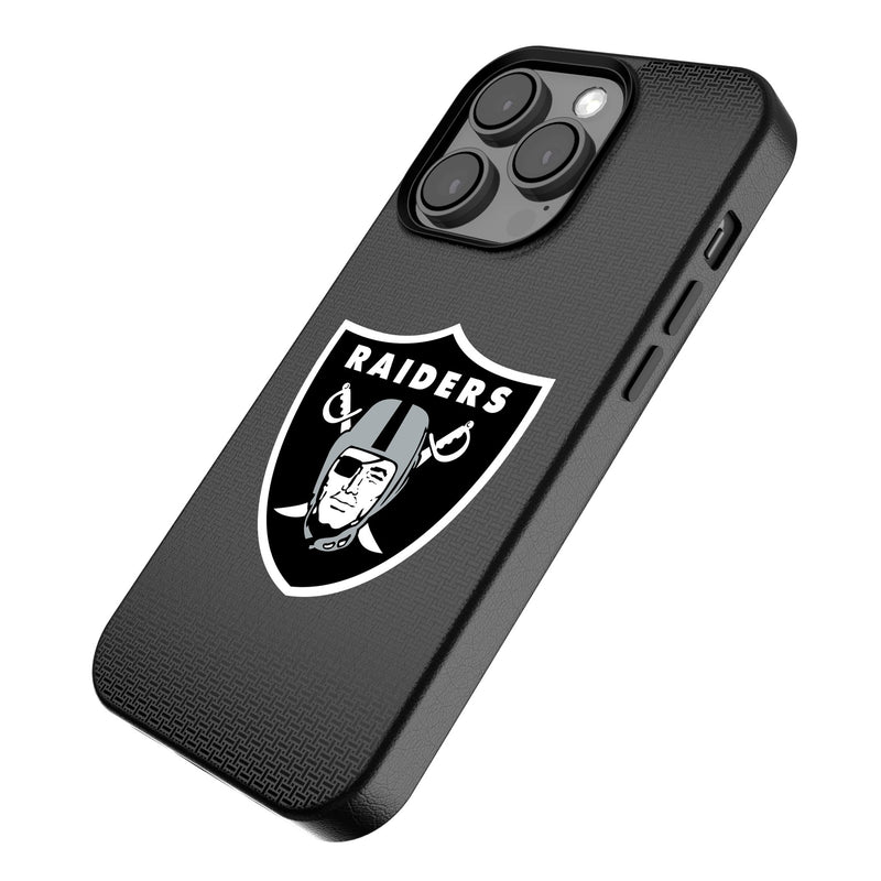 Las Vegas Raiders Linen iPhone MagSafe Compatible Phone Case for Apple iPhone Iso.Jpg