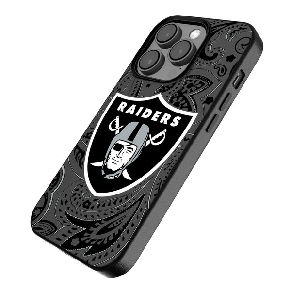 Las Vegas Raiders Paisley iPhone MagSafe Compatible Phone Case for Apple iPhone Iso.Jpg