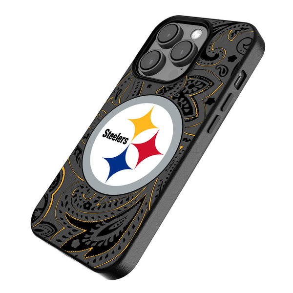 Pittsburgh Steelers Paisley iPhone MagSafe Compatible Phone Case Iso.Jpg