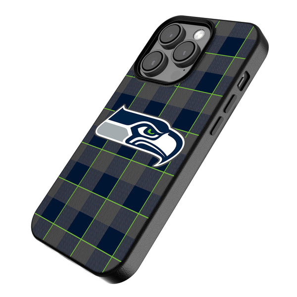 Seattle Seahawks Plaid iPhone MagSafe Compatible Phone Case for Apple iPhone Iso.Jpg