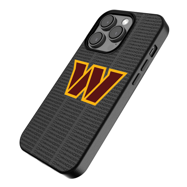 Washington Commanders Text Backdrop iPhone MagSafe Compatible Phone Case for Apple iPhone Iso.Jpg