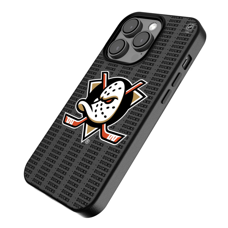 Anaheim Ducks Text Backdrop iPhone MagSafe Compatible Phone Case for Apple iPhone Iso.Jpg