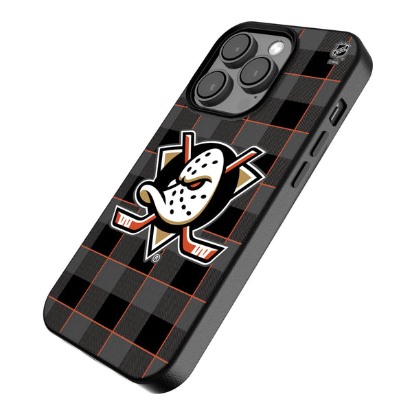 Anaheim Ducks Plaid iPhone MagSafe Compatible Phone Case Iso.Jpg