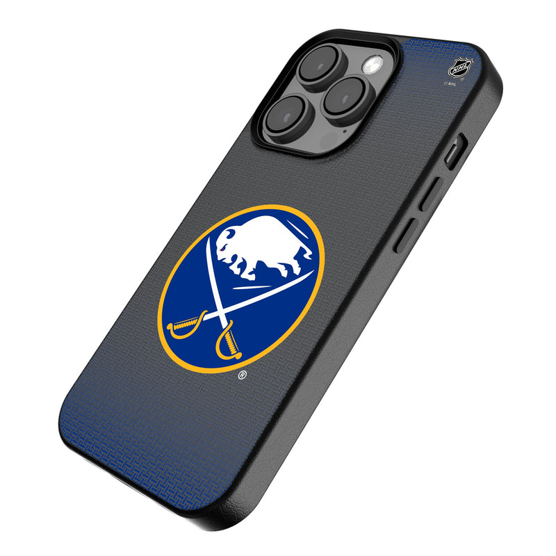 Buffalo Sabres Linen iPhone MagSafe Compatible Phone Case for Apple iPhone Iso.Jpg